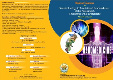 National Seminar on “Nanotechnology to Translational Nanomedicine